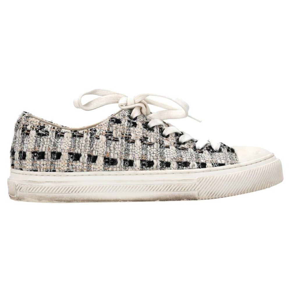 Stuart Weitzman Goldie Sneakers in Multicolor Tweed